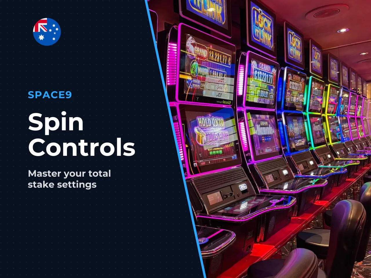 Bet controls and launching a spin